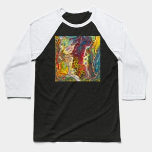 Multicolor paint pour festival Baseball T-Shirt